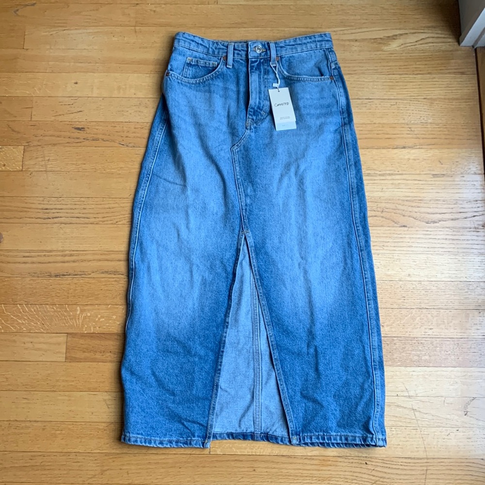 MANGO midi skirt